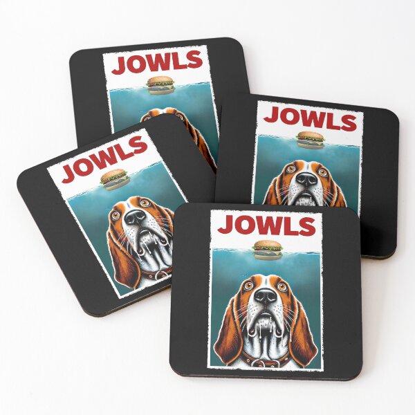 Item preview, Funny Basset Hound and Hamburger Parody Jowls Dog Lover designed and sold by Kimberley King Art  King Art.