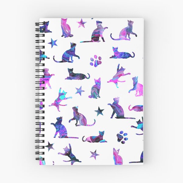 Item preview, Cats & Paws & Stars (pink) designed and sold by Tinti Wari Designs.