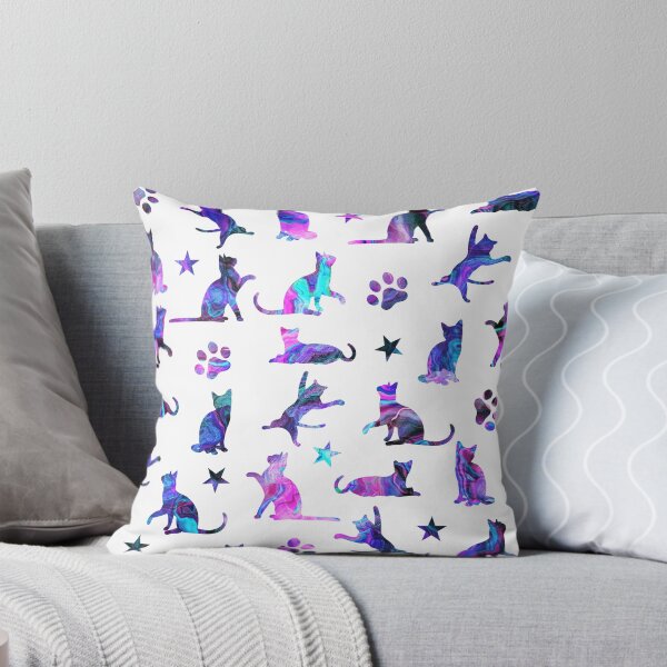 Item preview, Cats & Paws & Stars (pink) designed and sold by Tinti Wari Designs.