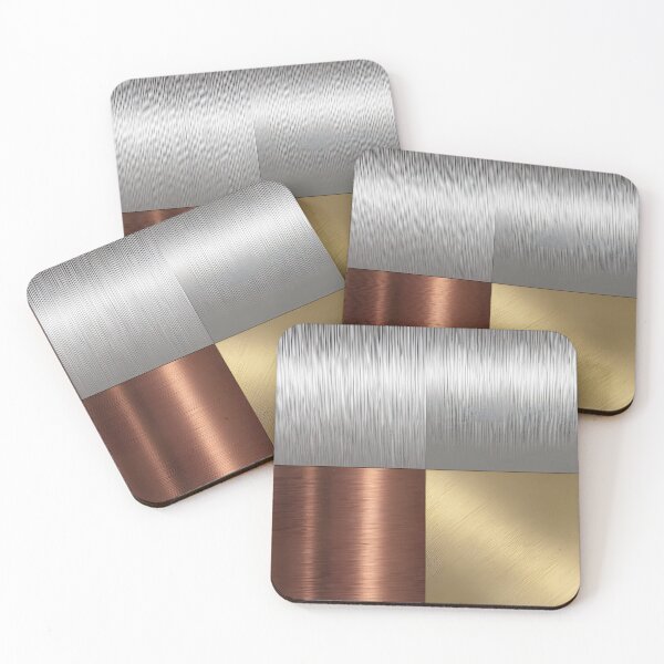 Item preview, Brushed Metal Textures in Silver, Copper, Gold designed and sold by SurfaceCraft Studio.