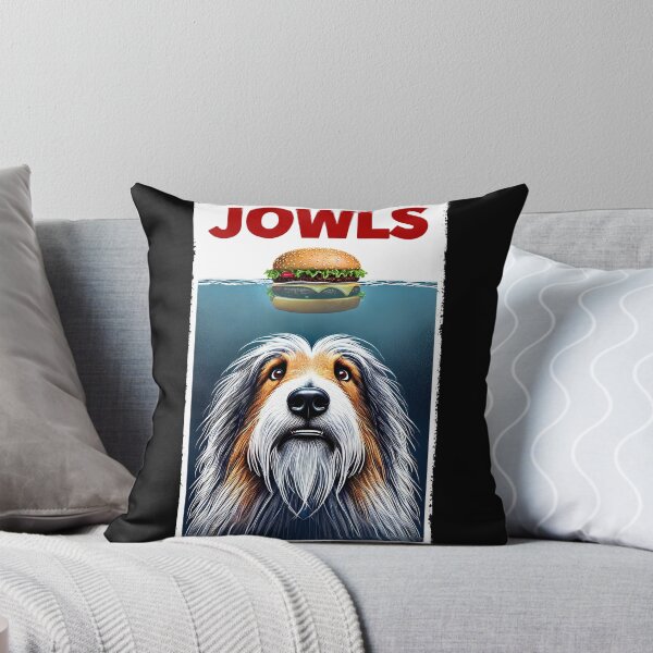 Item preview, Funny Bearded Collie and Hamburger Parody Jowls Dog Lover designed and sold by Kimberley King Art  King Art.