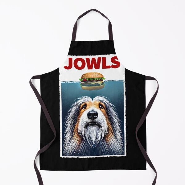 Item preview, Funny Bearded Collie and Hamburger Parody Jowls Dog Lover designed and sold by Kimberley King Art King Art.