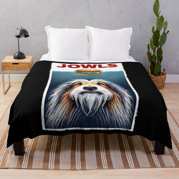 Item preview, Funny Bearded Collie and Hamburger Parody Jowls Dog Lover designed and sold by Kimberley King Art  King Art.