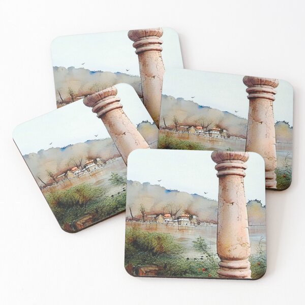 Item preview, Water color perspective of a rural village in Goa India designed and sold by subhashlimaye.