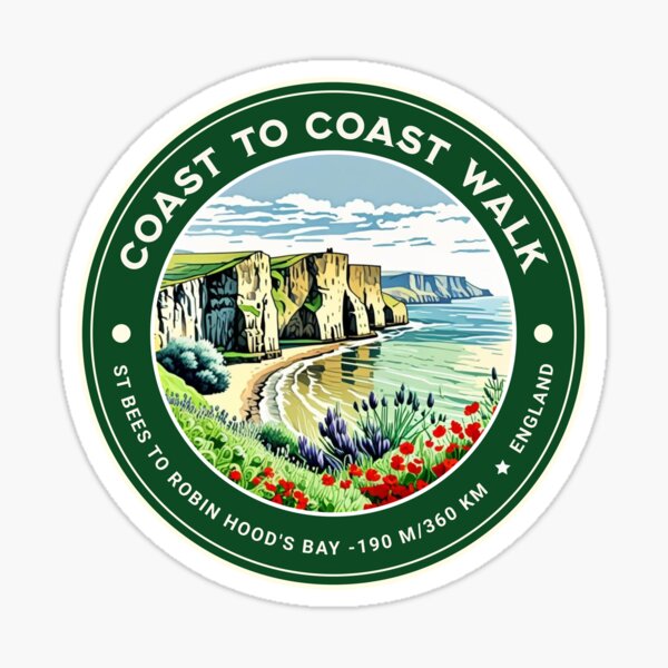 Vista previa del artículo con la obra «Pegatina, camiseta y más de Coast to Coast Walk England C2C», diseñado y vendido por designkb.