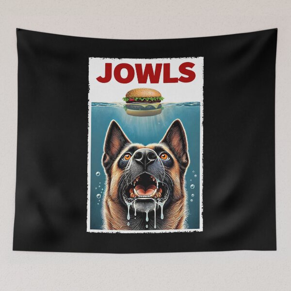 Item preview, Funny Belgian Malinois and Hamburger Parody Jowls Dog Lover designed and sold by Kimberley King Art  King Art.