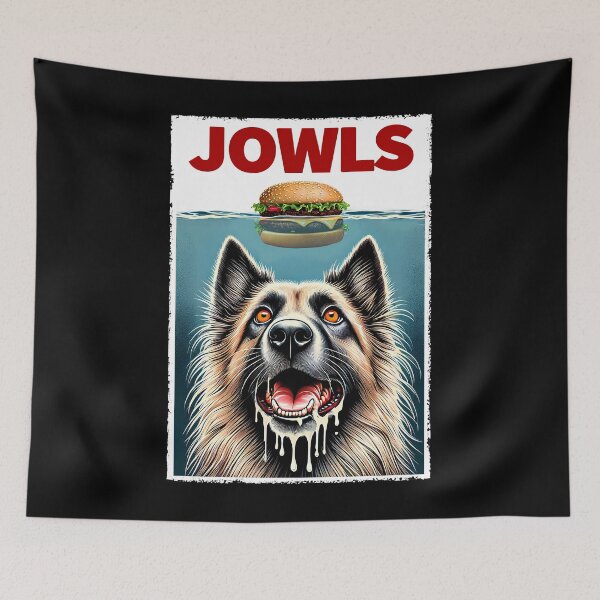 Item preview, Funny Belgian Tervuren and Hamburger Parody Jowls Dog Lover designed and sold by Kimberley King Art  King Art.