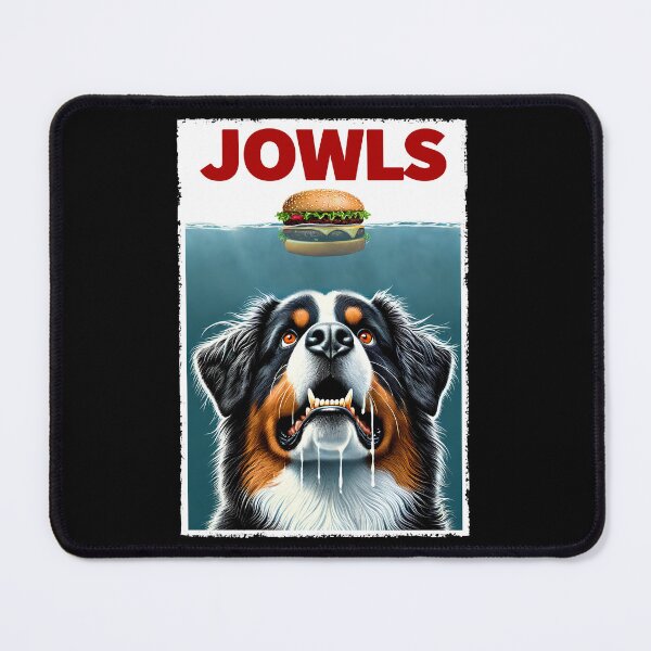 Item preview, Funny Bernese Mountain Dog and Hamburger Parody Jowls Dog Lover designed and sold by Kimberley King Art King Art.