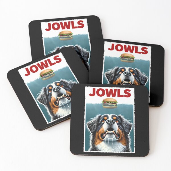 Item preview, Funny Bernese Mountain Dog and Hamburger Parody Jowls Dog Lover designed and sold by Kimberley King Art  King Art.