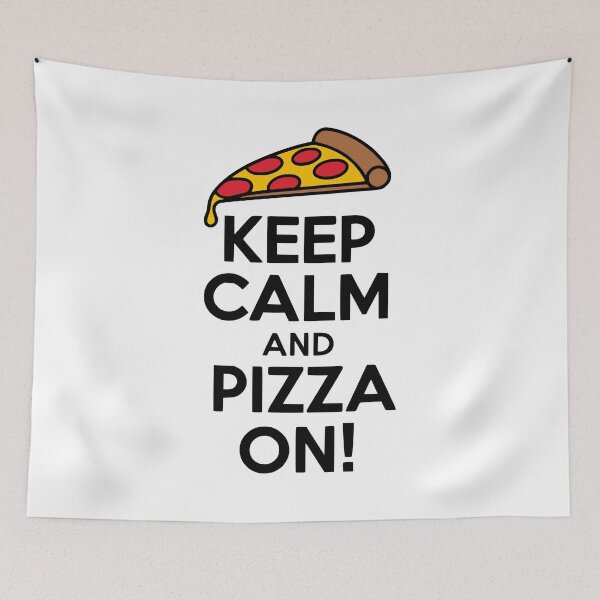 Item preview, Keep Calm And Pizza On! Cute Pizza Pun designed and sold by PMCreative.