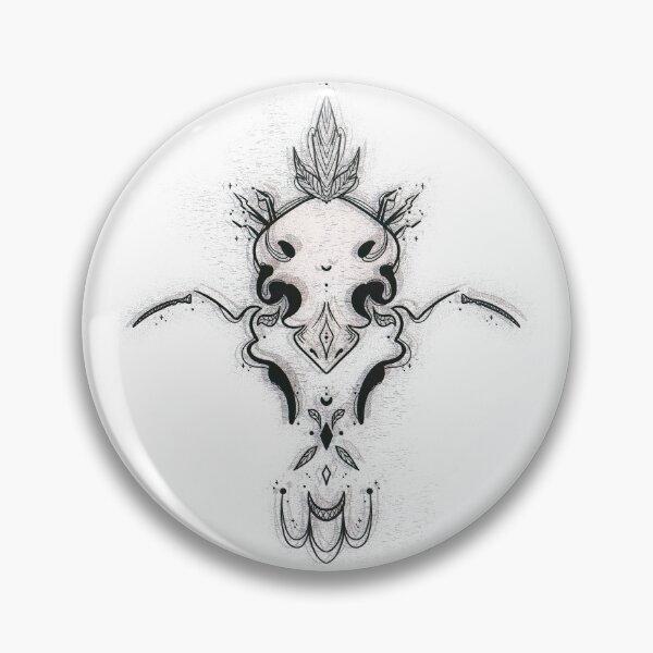 Item preview, skull designed and sold by Pebblesinajar.