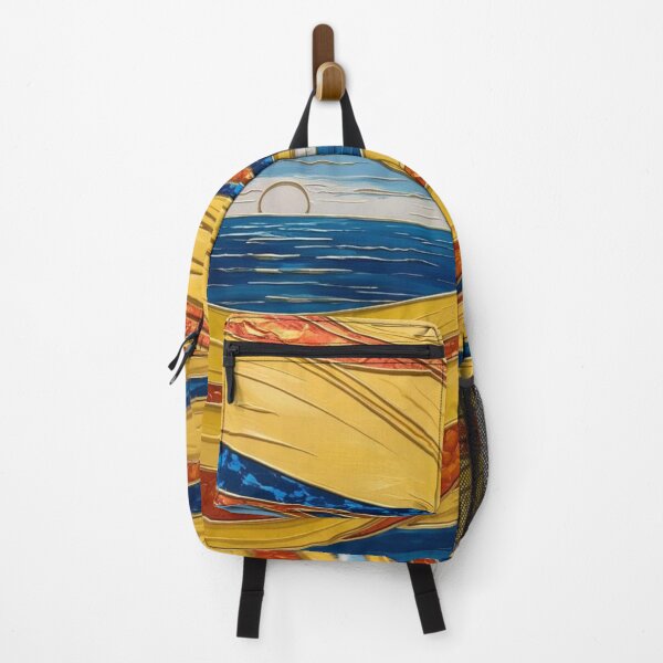 Item preview, Ocean Sunset Swirl — Radiant Abstract with Yellow, Blue & Orange designed and sold by Harmonic_Layers.