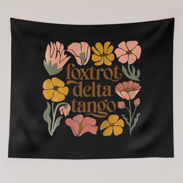 Item preview, Foxtrots Deltas Tangos Boho Floral designed and sold by Dreamy-Scenes.