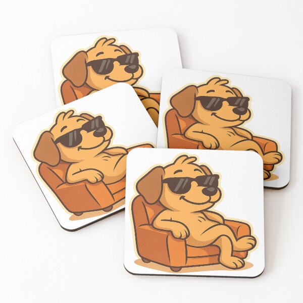 Item preview, Chill Vibes Dog – Cool Cartoon Pup Relaxing in Style designed and sold by Sventek.