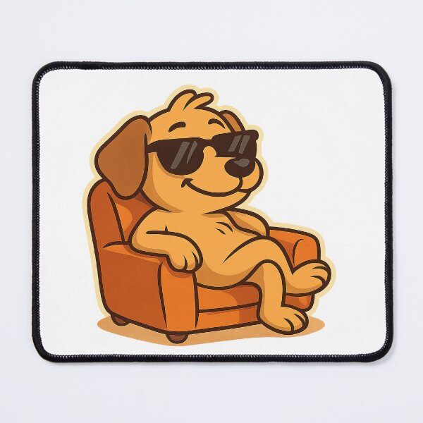 Item preview, Chill Vibes Dog – Cool Cartoon Pup Relaxing in Style designed and sold by Sventek.