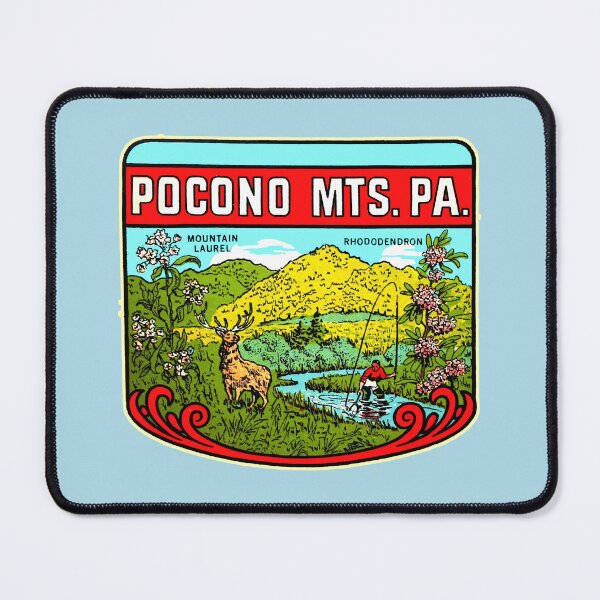 Item preview, Pocono Mountains Pennsylvania USA Vintage Decal designed and sold by MartinRivas.