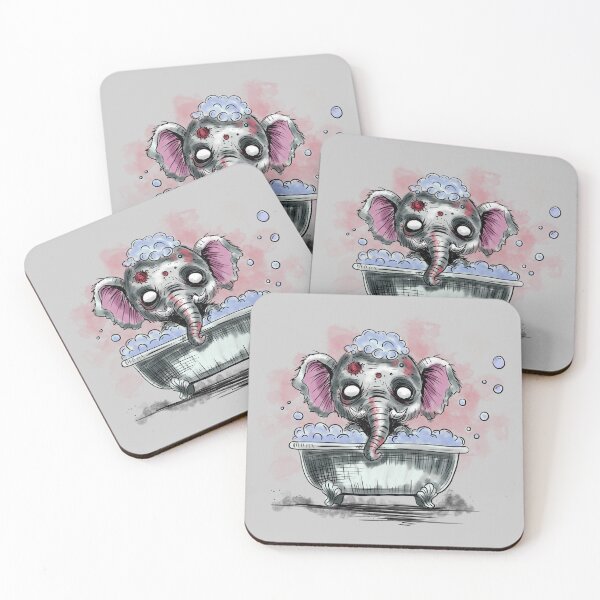 Item preview, Zombie Elephant in a Bathtub designed and sold by HRSCreates.