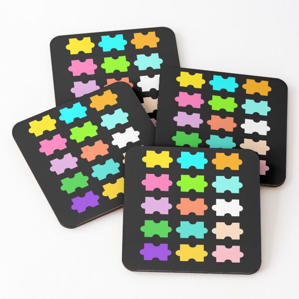 Item preview, Bright Colors Puzzle Pieces designed and sold by ElevateandEmbark.