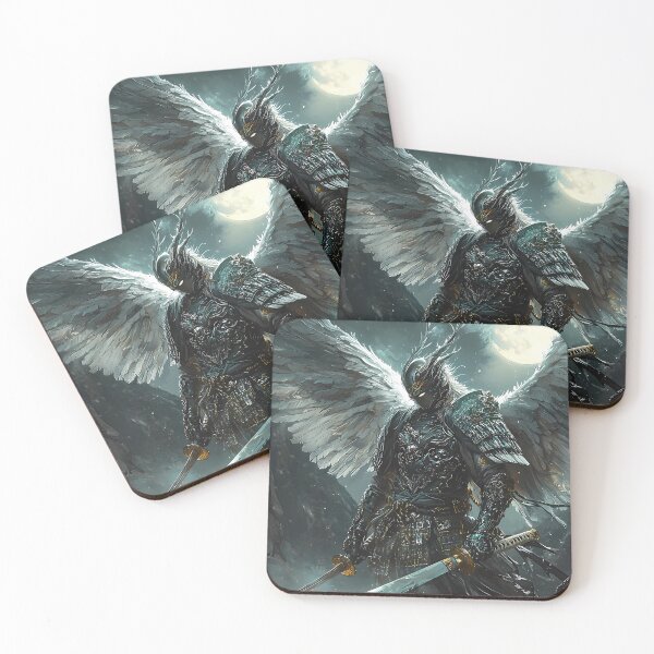 Item preview, Samurai Angel | Mythical Warrior with Wings | Epic Fantasy Art designed and sold by AP_1979.