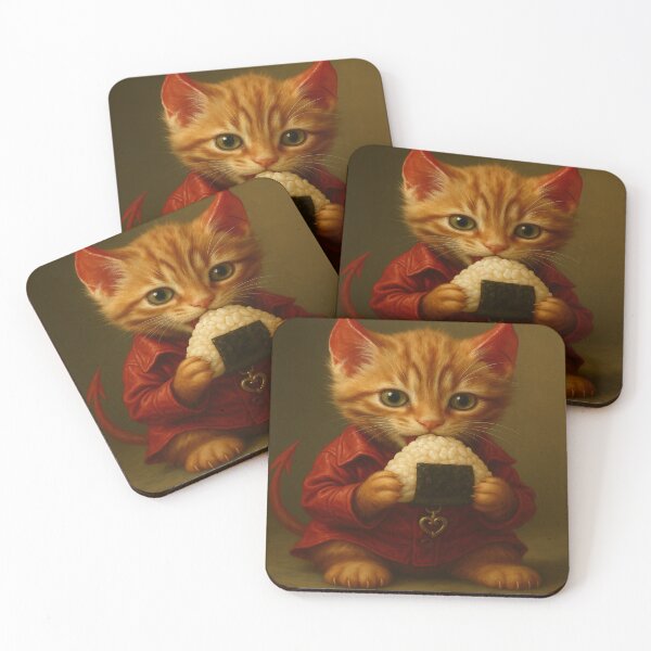 Item preview, Cat and rice ball designed and sold by PPONJAPAN.