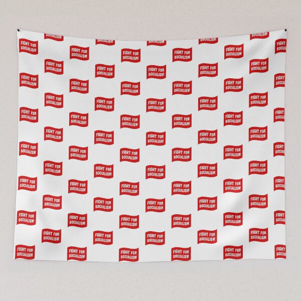 Item preview, Fight For Socialism Red Flag designed and sold by Eat the Rich.