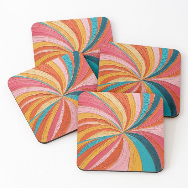Item preview, Tropical Sunburst Energy — Vibrant Abstract Wall Art designed and sold by Harmonic_Layers.