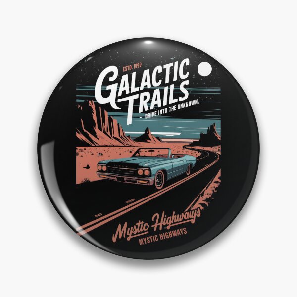 Item preview, Galactic Trails Classic Cars And Night Ride Vibe designed and sold by GesparHouse.