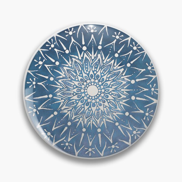 Item preview, Mandala round blue designed and sold by EB-DigitalART.