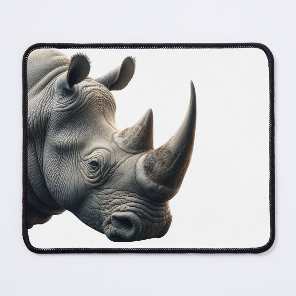 Item preview, RHINOCEROS HEAD (WHITE) designed and sold by Marlon Oseguera.