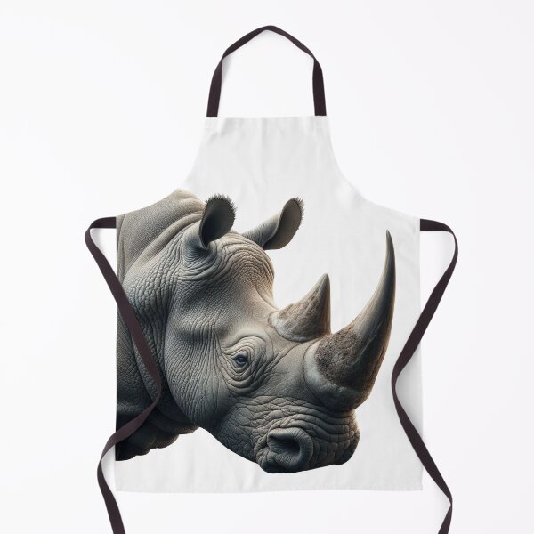 Item preview, RHINOCEROS HEAD (WHITE) designed and sold by Marlon Oseguera.