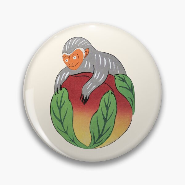 Item preview, Unai no Tomo - Monkey on Fruit designed and sold by PaunchyRobot.