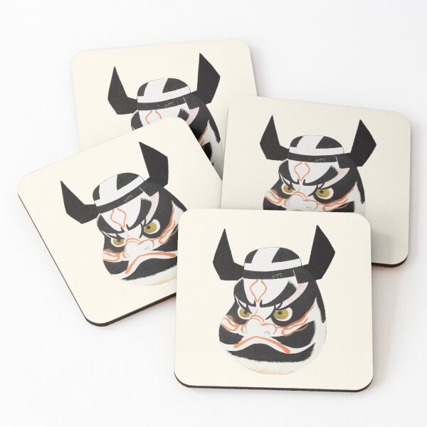 Item preview, Unai no Tomo - Kabuki Mask designed and sold by PaunchyRobot.