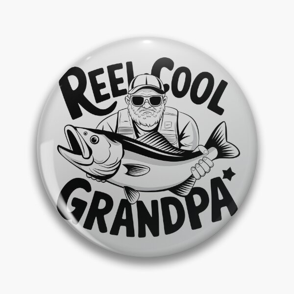 Item preview, Reel Cool Grandpa – Funny Fishing Grandpa Design designed and sold by digitalscrabble.