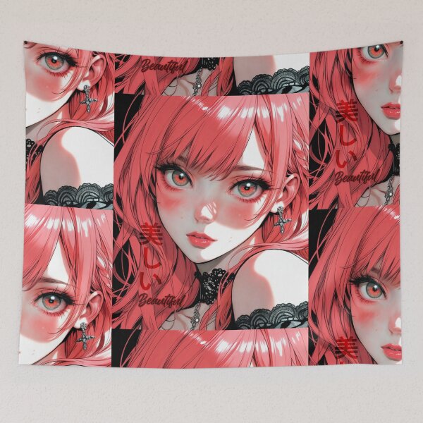 Item preview, Cute and sensual anime face designed and sold by caperaerik.