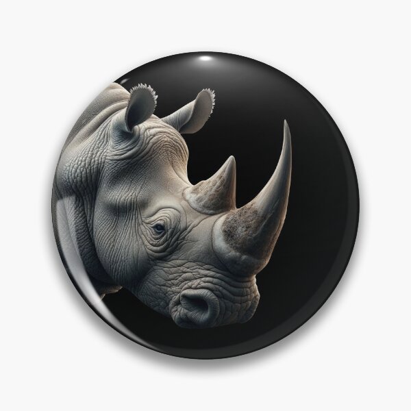 Item preview, RHINOCEROS HEAD (BLACK) designed and sold by Marlon Oseguera.