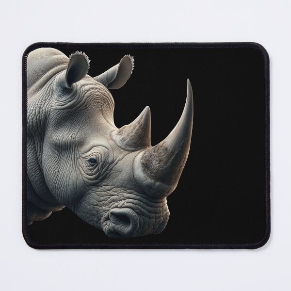 Item preview, RHINOCEROS HEAD (BLACK) designed and sold by Marlon Oseguera.