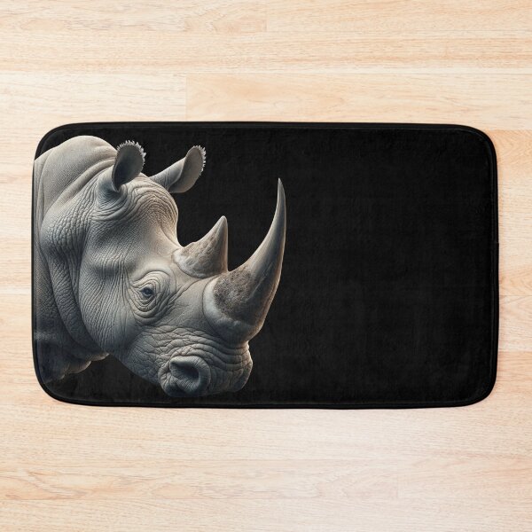 Item preview, RHINOCEROS HEAD (BLACK) designed and sold by Marlon Oseguera.