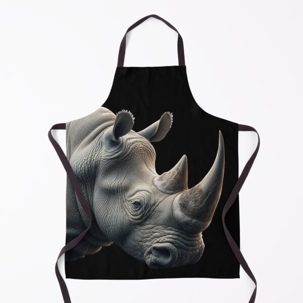 Item preview, RHINOCEROS HEAD (BLACK) designed and sold by Marlon Oseguera.