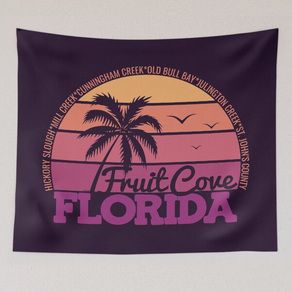 Item preview, Fruit Cove Florida Retro Sunset Local Pride Logo designed and sold by CRHPOD20.