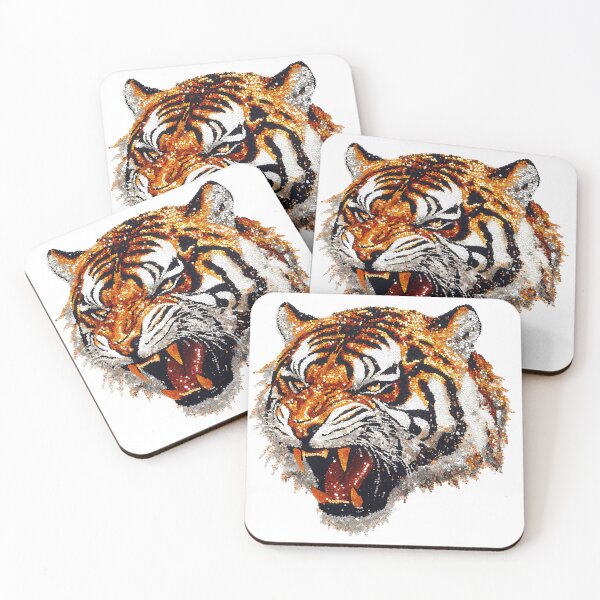 Item preview,  Tiger Faux Sequin  designed and sold by ColorFlowArt.