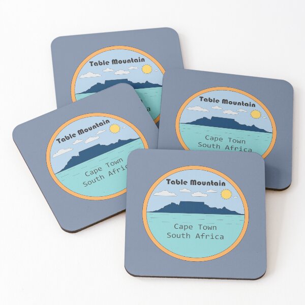 Item preview, Table Mountain Cape Town Vintage Travel Badge - Iconic South African Landmark designed and sold by Printastic Digital .