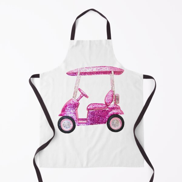 Item preview, Pink Sequin Golf Cart designed and sold by ColorFlowArt.