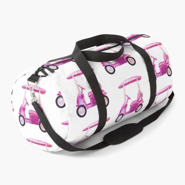 Item preview, Pink Sequin Golf Cart designed and sold by ColorFlowArt.