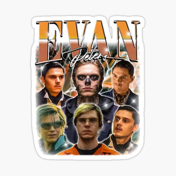 Vista previa del artículo con la obra «Evan Peters Bootleg Vintage», diseñado y vendido por ErinWilkinson.