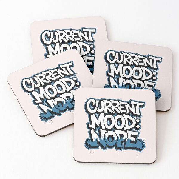 Item preview, Current Mood: Nope – Funny Graffiti Christian Art | Jesus Quote with Attitude designed and sold by  KnitLuv.