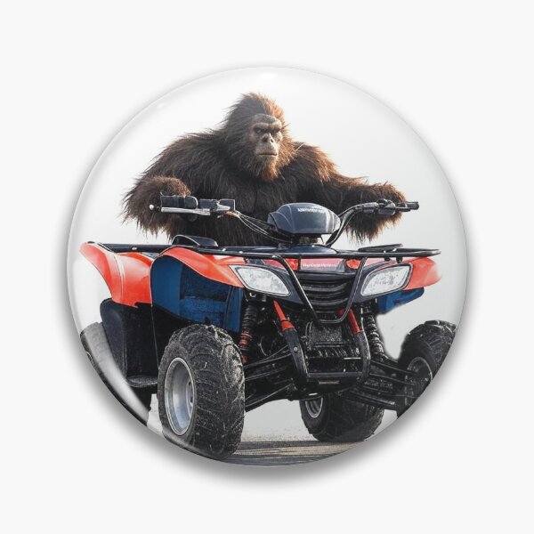 Item preview, Big Foot, Sasquatch Riding a 4 Wheeler ATV ATC designed and sold by BubbaCommerce.