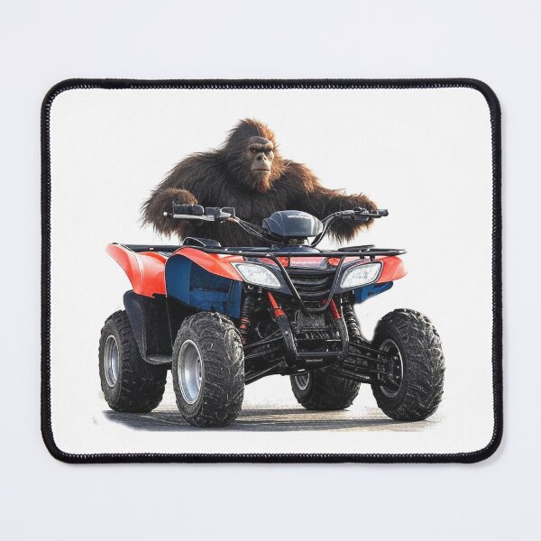 Item preview, Big Foot, Sasquatch Riding a 4 Wheeler ATV ATC designed and sold by BubbaCommerce.