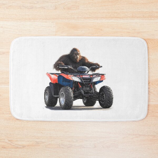 Item preview, Big Foot, Sasquatch Riding a 4 Wheeler ATV ATC designed and sold by BubbaCommerce.