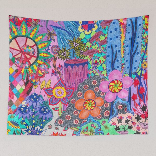 Item preview, Walking Flower Abstract designed and sold by The Rage Garden.