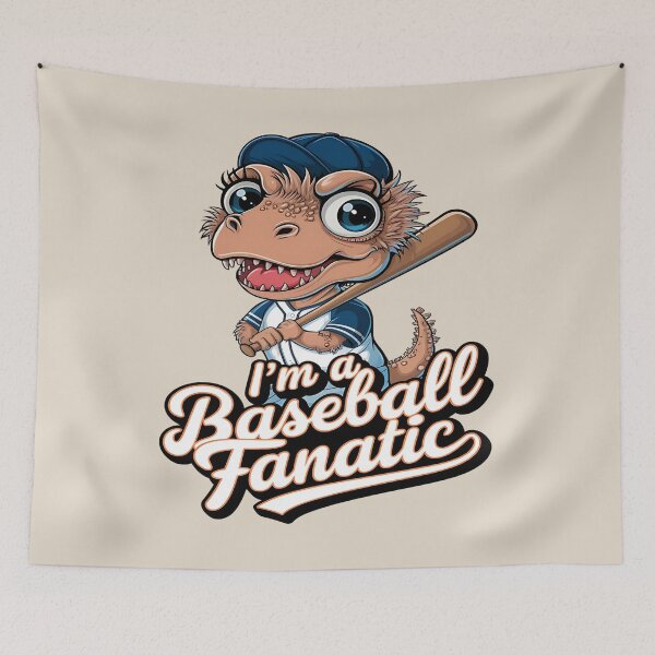 Item preview, Dino baseball - Home run hitter - Born to baseball mascot - In baseball we trust - The superior dreams designed and sold by JansenGS.